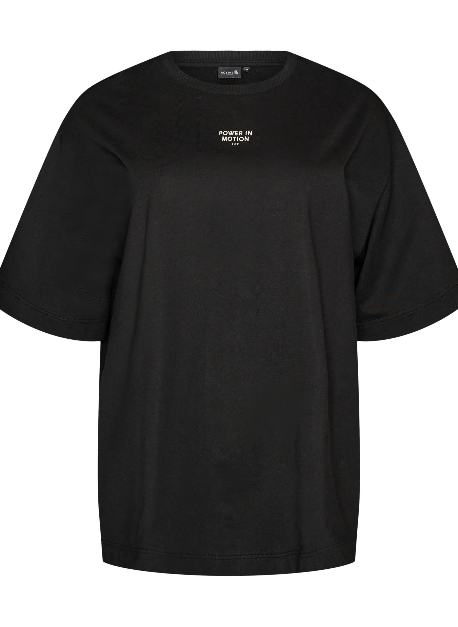 Aktiv-T-Shirt mit lockerer Passform und aufgesticktem Statement