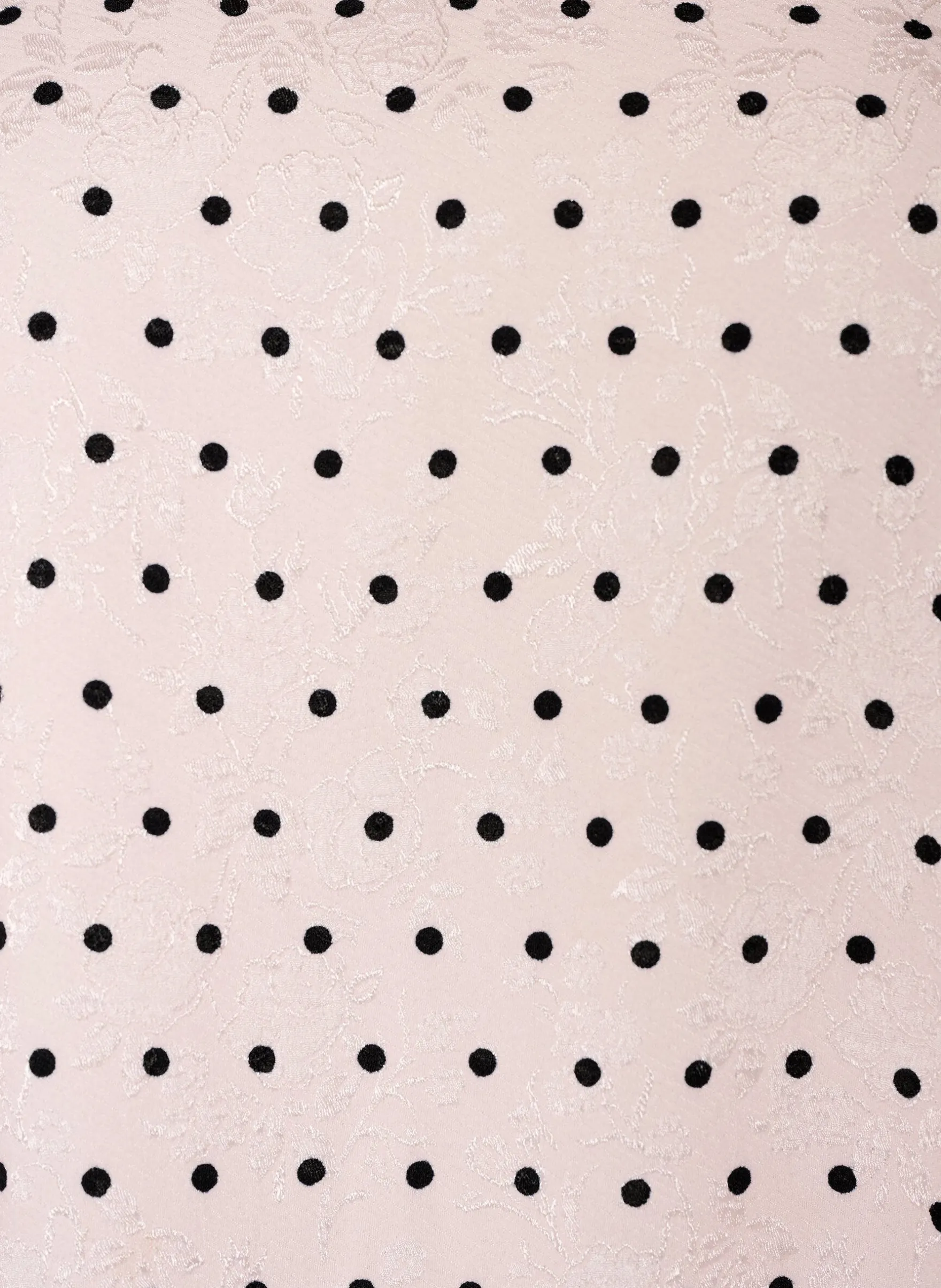 A-Linien-Kleid mit Polka Dots und Ballonärmeln