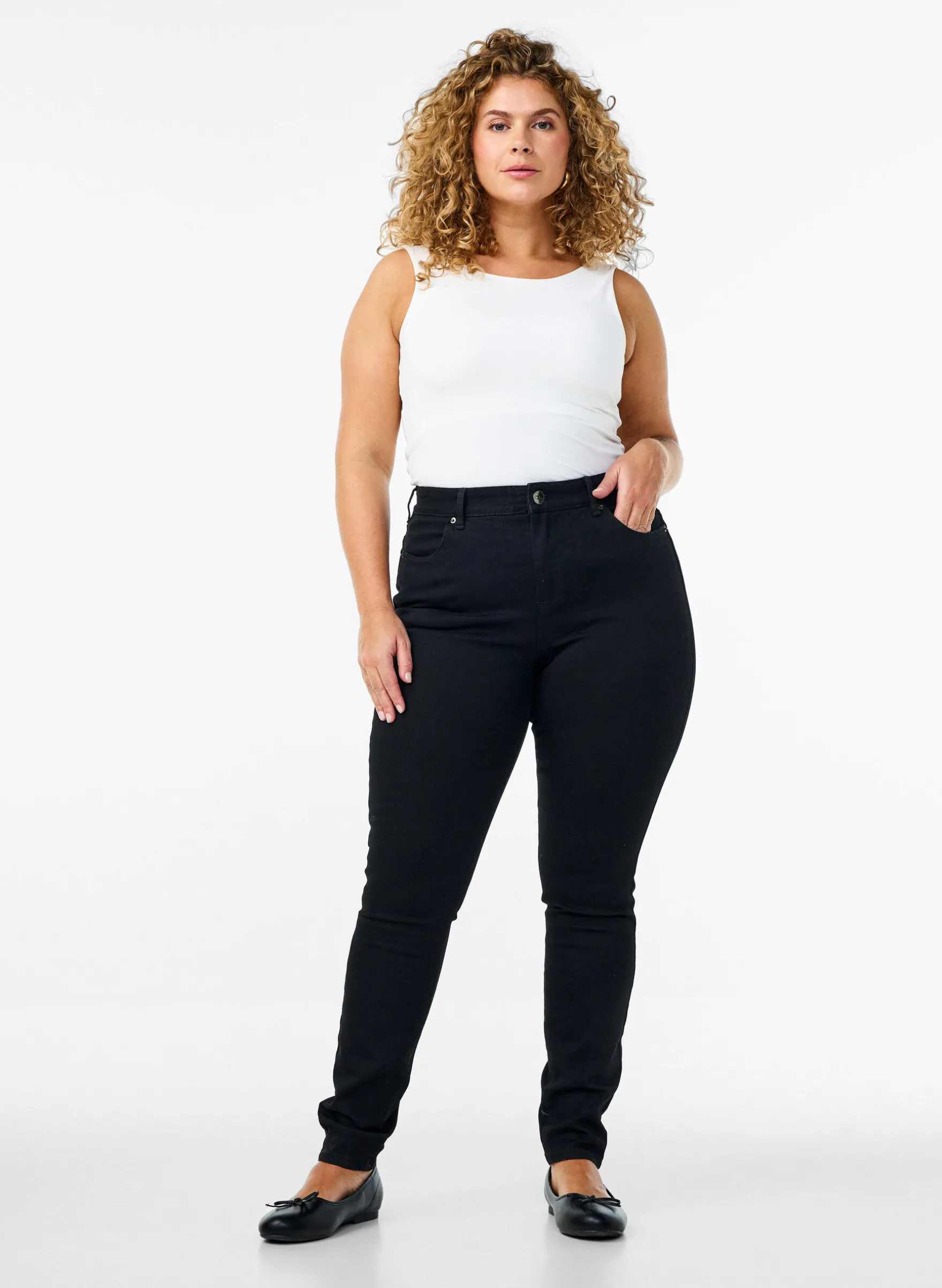 Amy Jeans mit hoher Taille und extra schlanker Passform