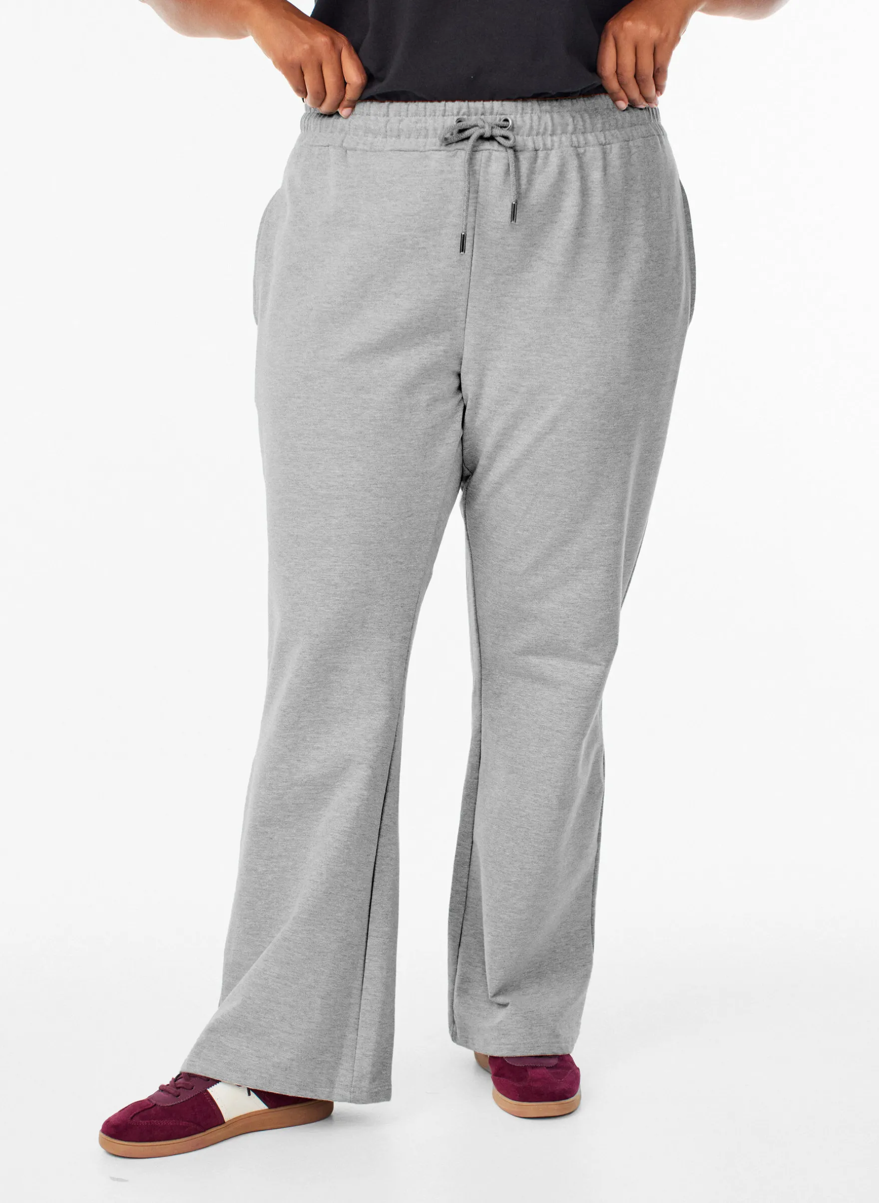 Ausgestellte Sweathose mit hoher Taille