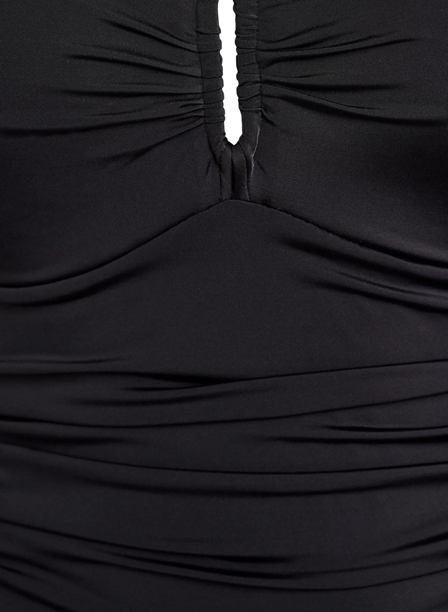 Badeanzug mit Ringdetail und Drapierung