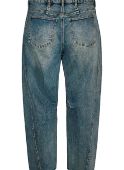 Barrel Fit Jeans mit Used-Waschung