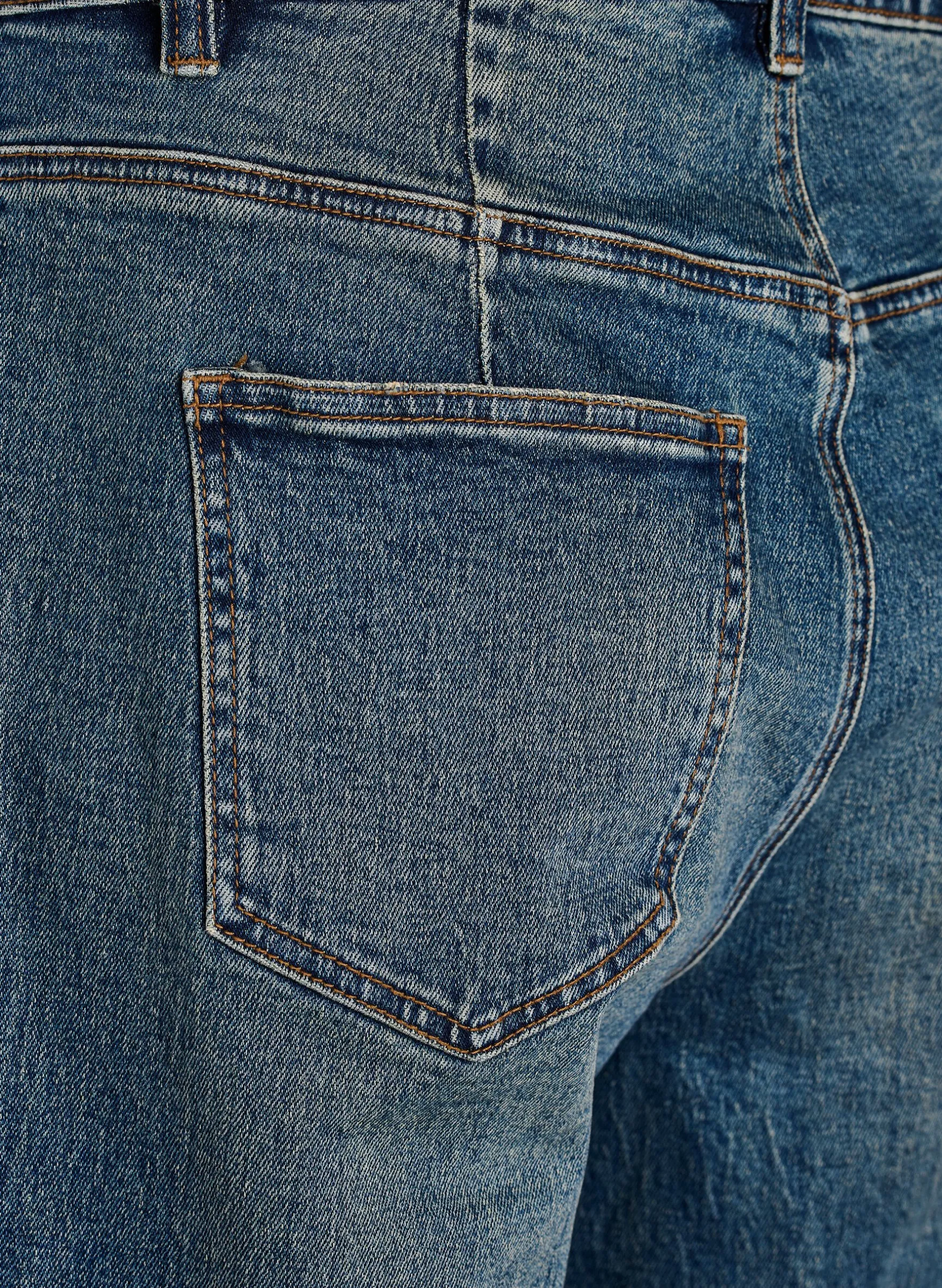 Barrel Fit Jeans mit Used-Waschung