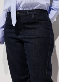 Barrel-Jeans mit hoher Taille