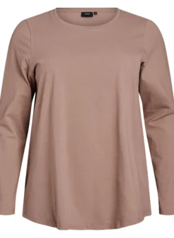Basic Bluse aus Jersey mit langen Ärmeln
