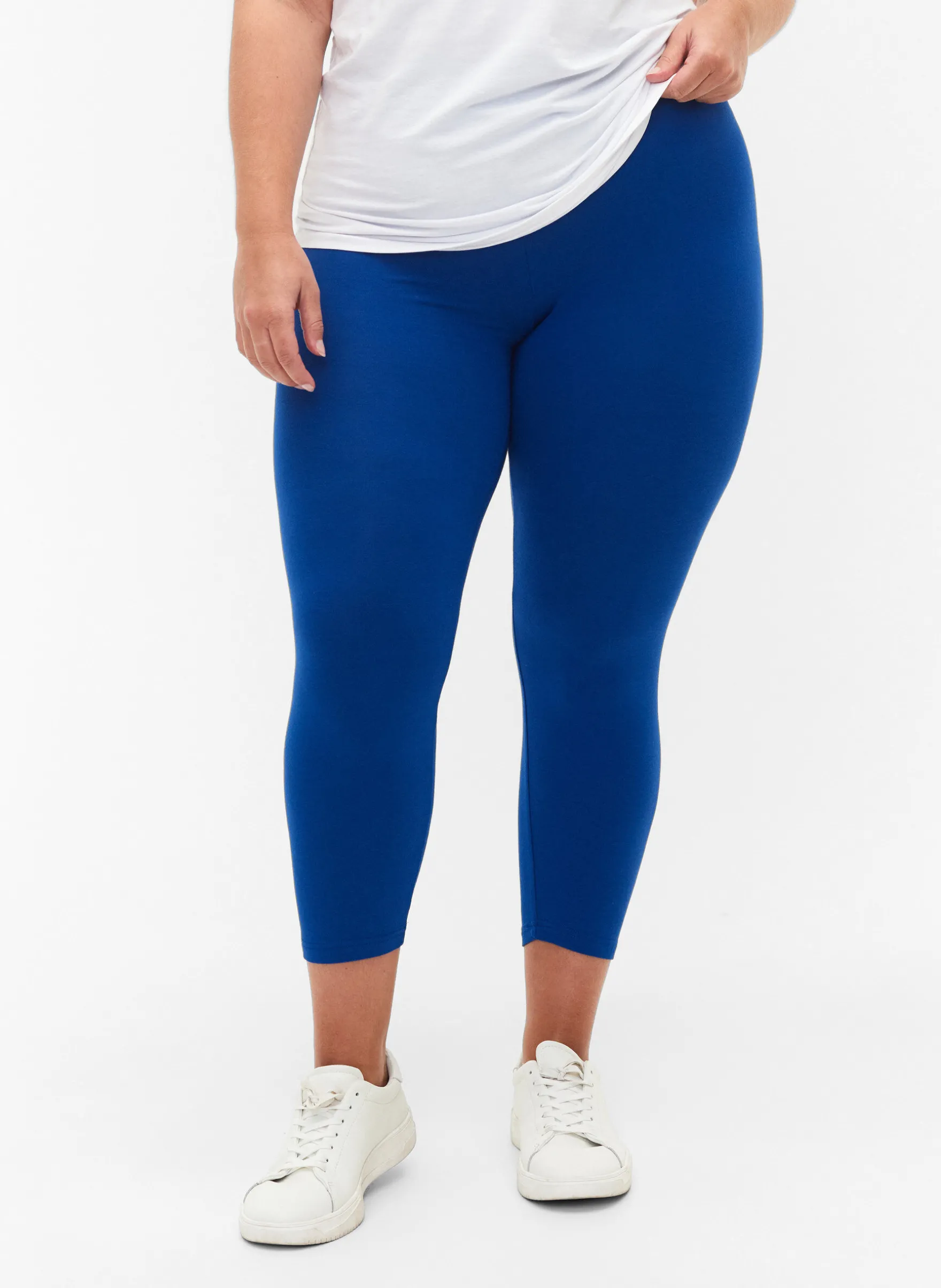 Basic 3/4-Leggings aus Viskose