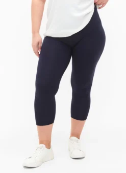 Basic 3/4-Leggings aus Viskose