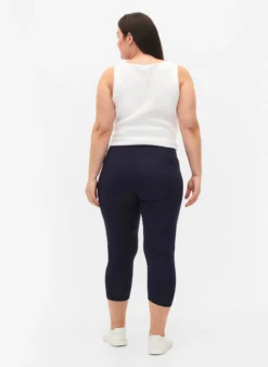 Basic 3/4-Leggings aus Viskose
