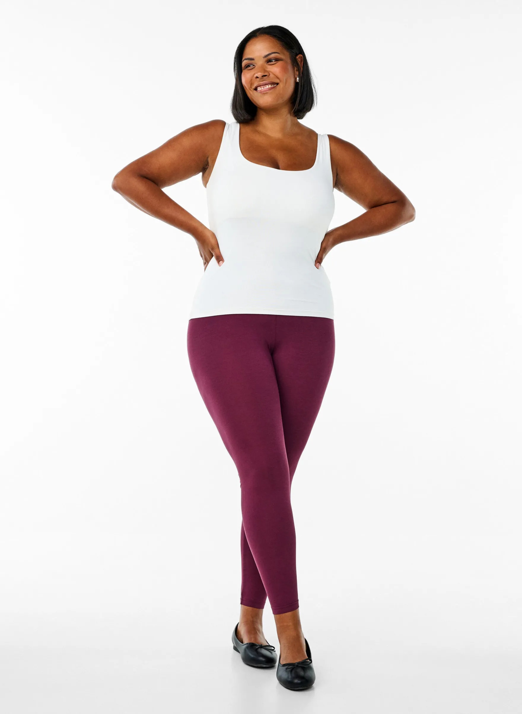 Basic Leggings aus Viskose