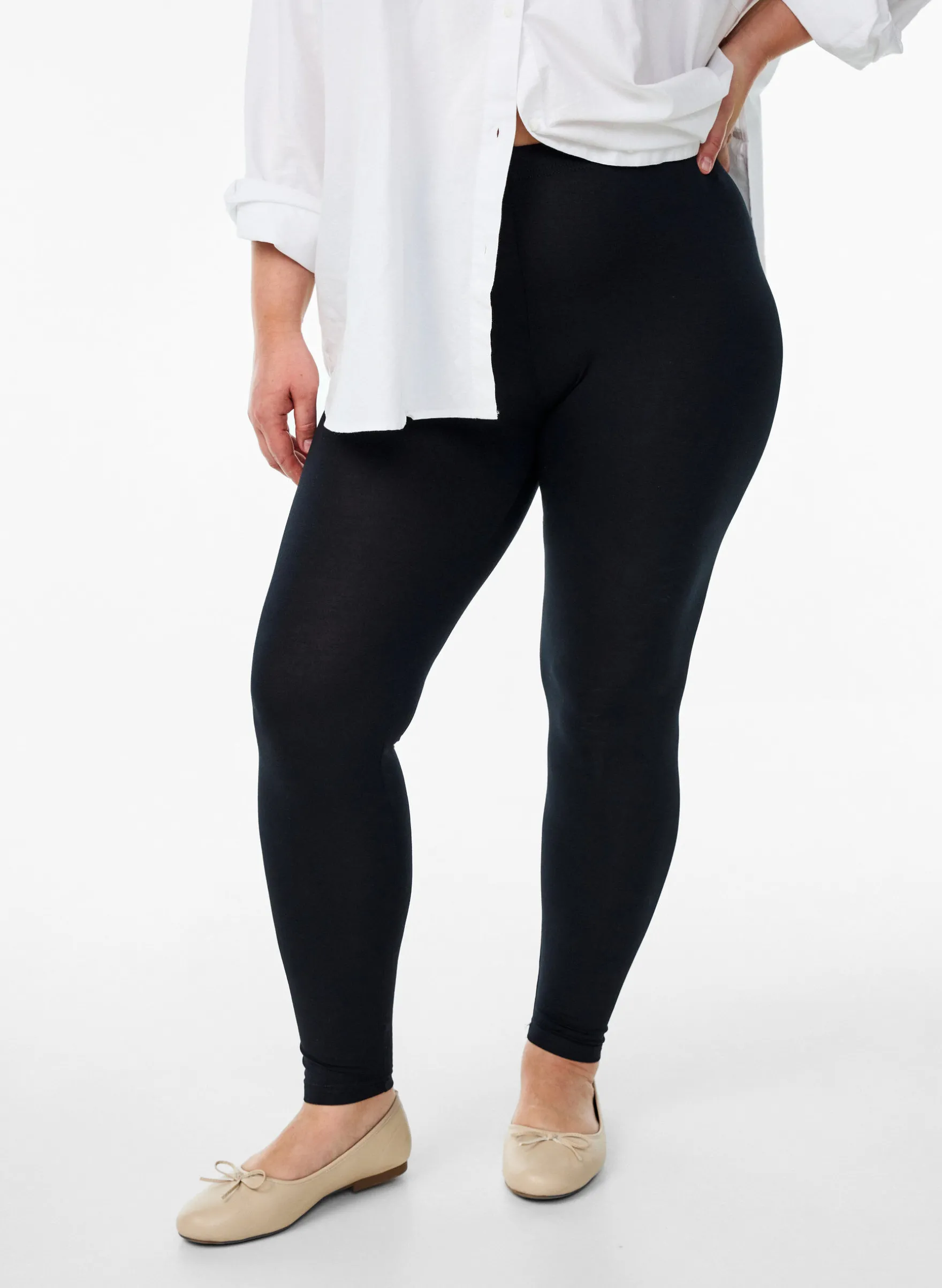 Basic-Leggings aus Viskose