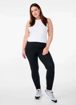 Basic Leggings mit extra Länge