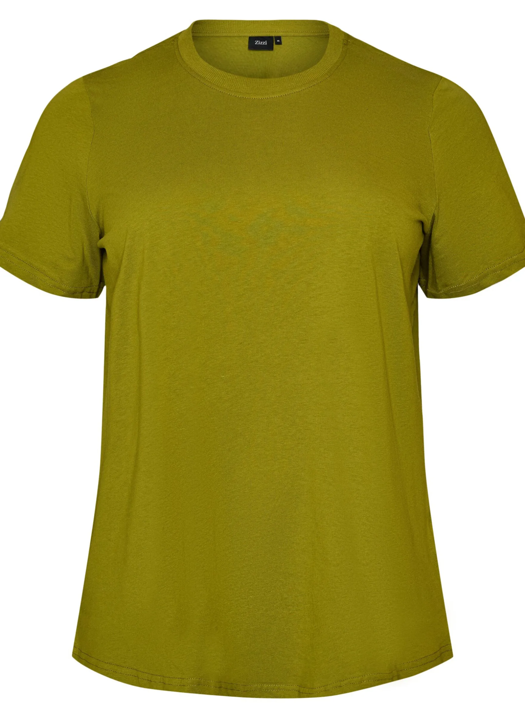 Basic T-Shirt aus Baumwolle mit Rundhalsausschnitt