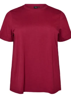 Basic T-Shirt aus Baumwolle mit Rundhalsausschnitt