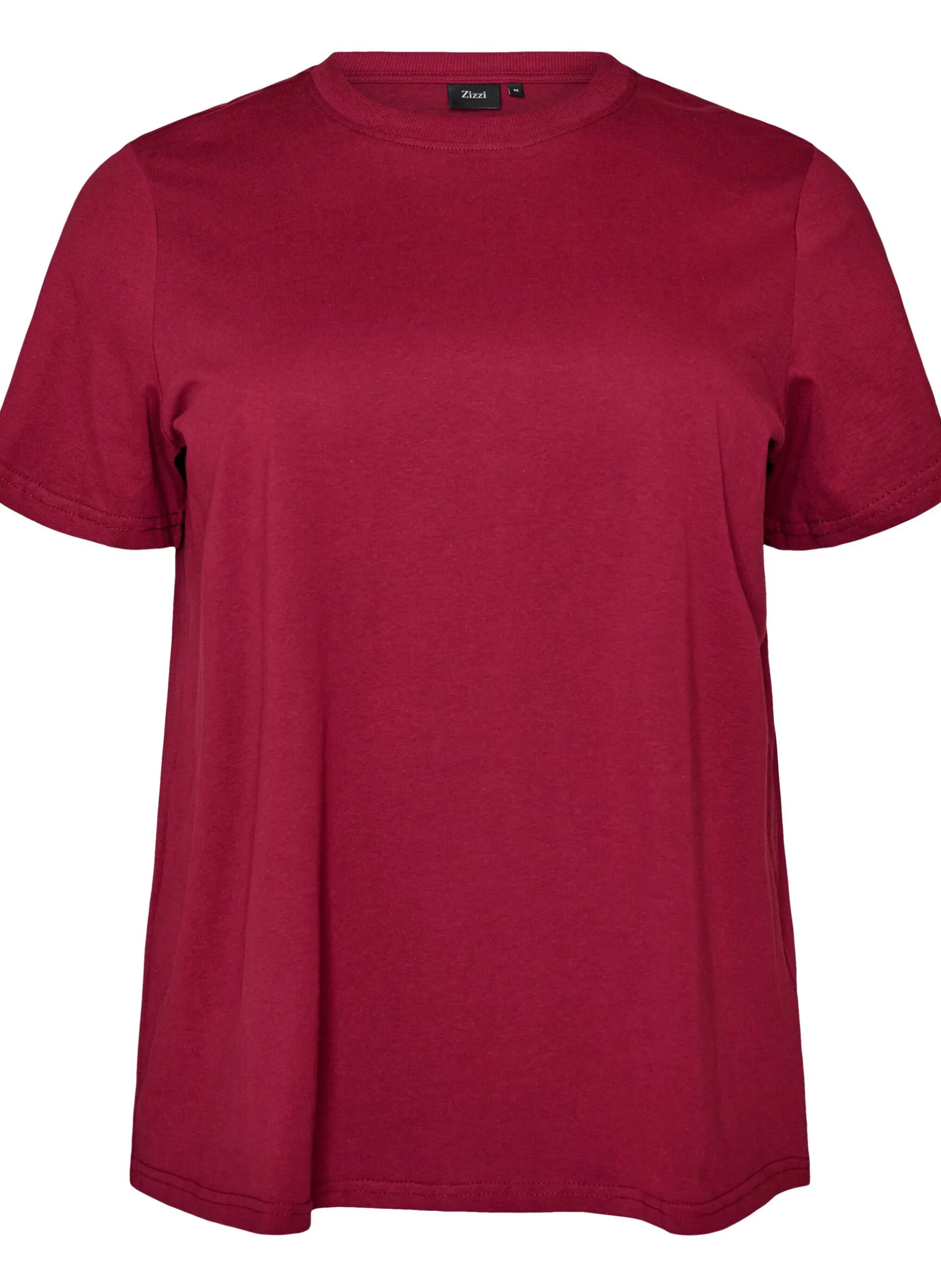 Basic T-Shirt aus Baumwolle mit Rundhalsausschnitt