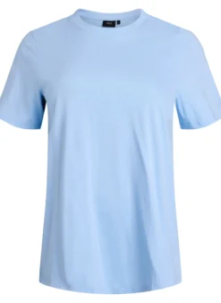 Basic-T-Shirt aus Baumwolle mit Rundhalsausschnitt