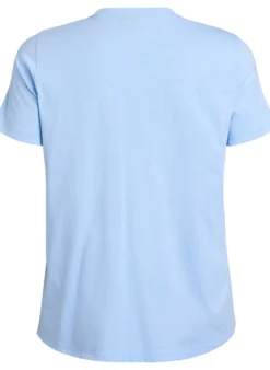 Basic-T-Shirt aus Baumwolle mit Rundhalsausschnitt