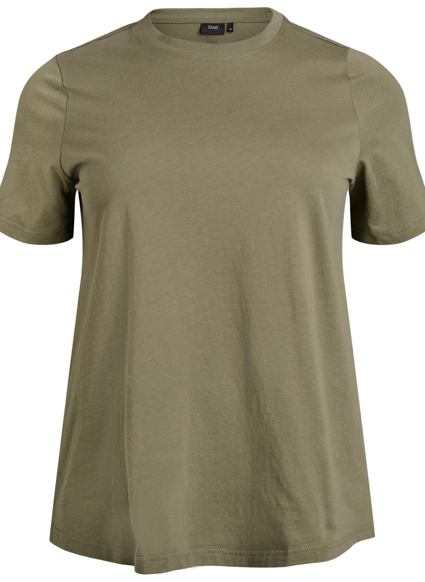 Basic-T-Shirt aus Baumwolle mit Rundhalsausschnitt