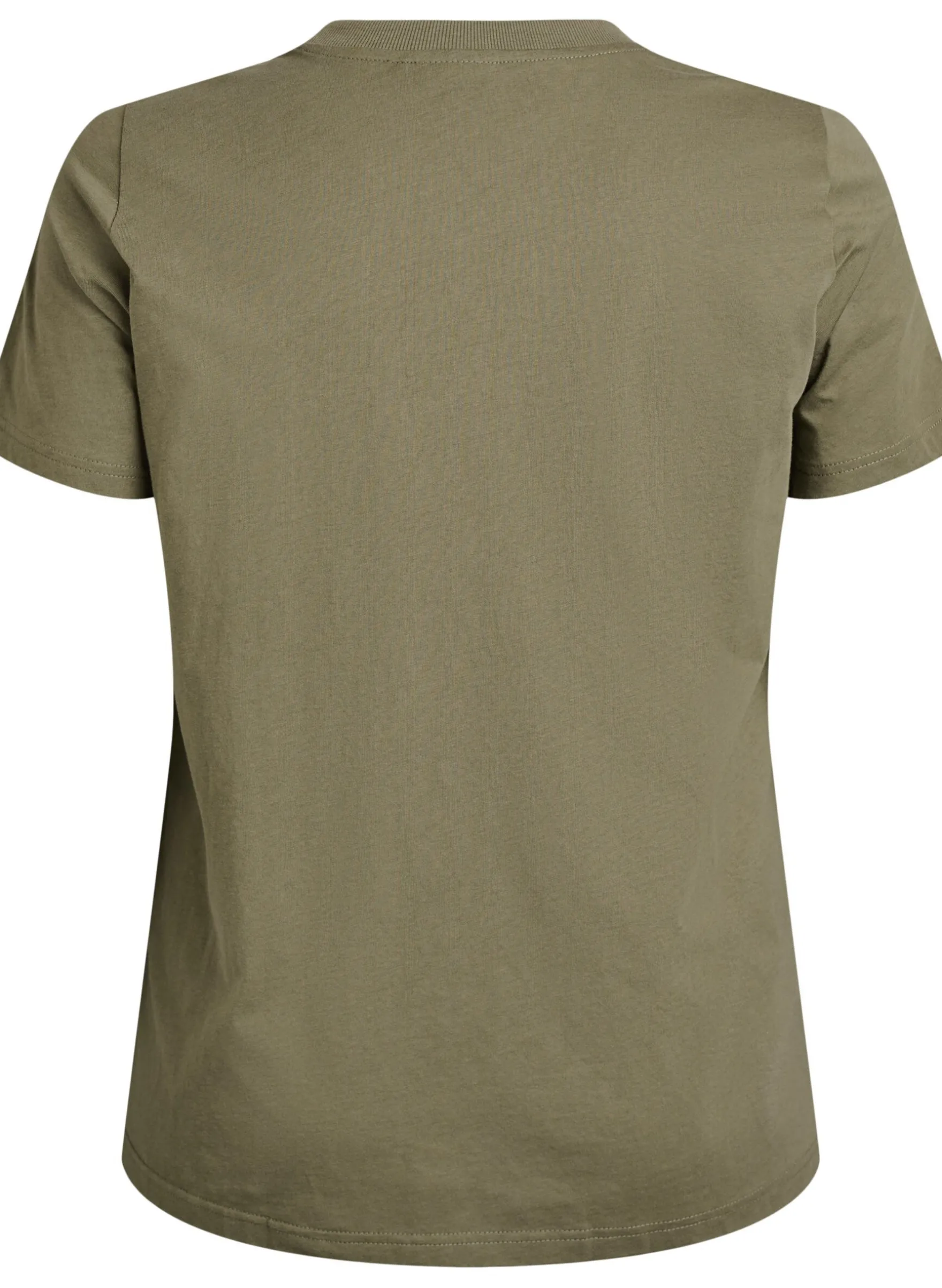 Basic-T-Shirt aus Baumwolle mit Rundhalsausschnitt