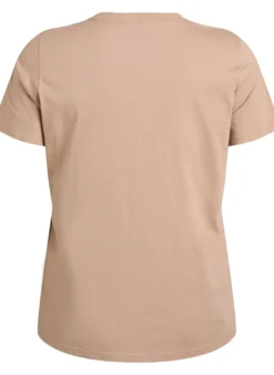 Basic-T-Shirt aus Baumwolle mit Rundhalsausschnitt