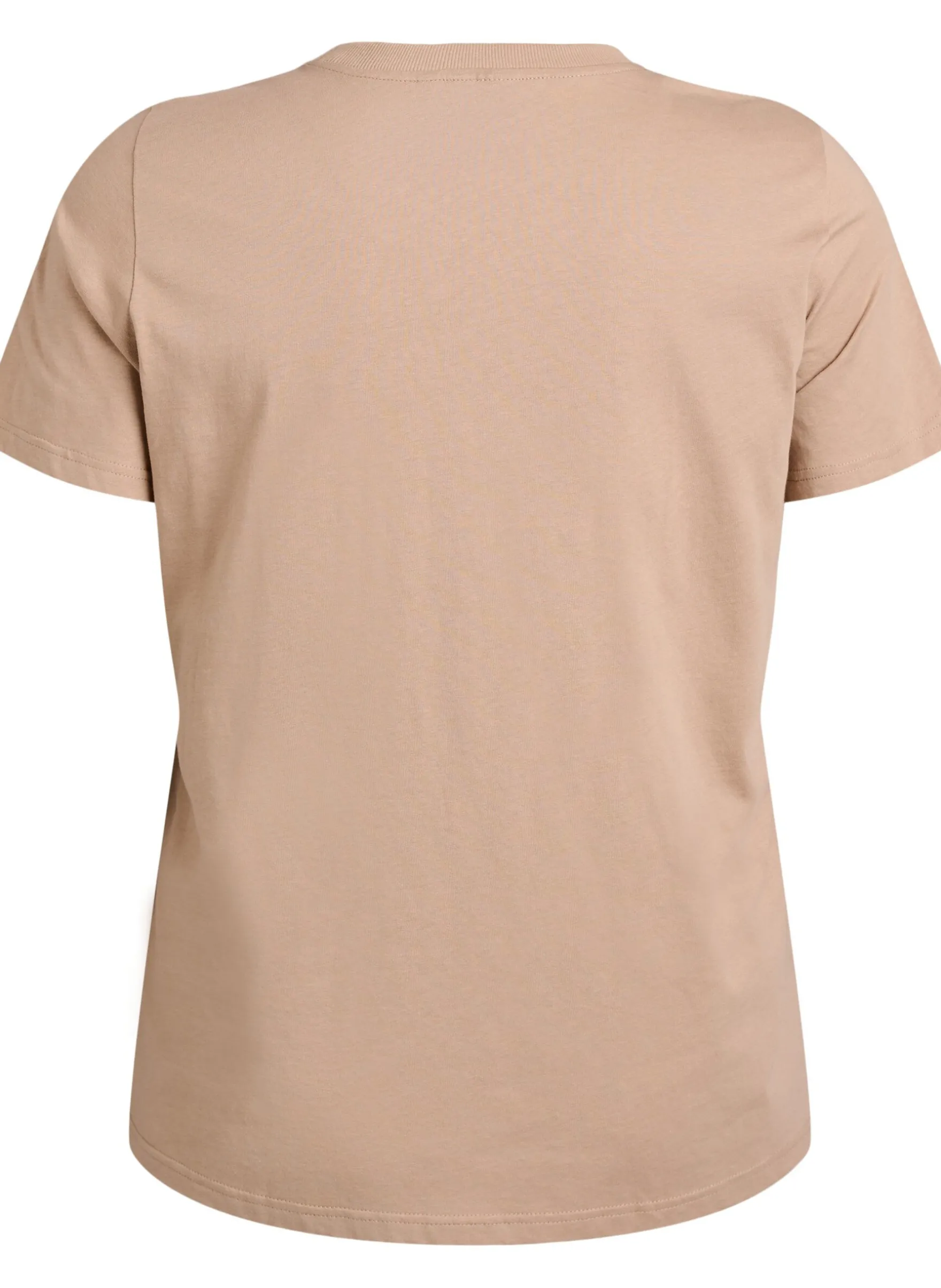 Basic-T-Shirt aus Baumwolle mit Rundhalsausschnitt