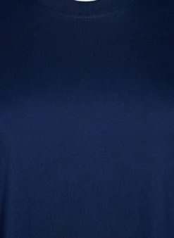 Basic-T-Shirt aus Baumwolle mit Rundhalsausschnitt