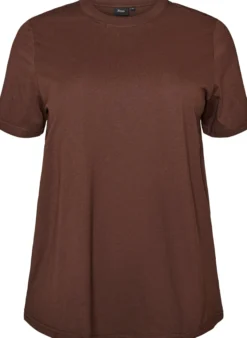 Basic-T-Shirt aus Baumwolle mit Rundhalsausschnitt