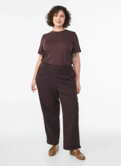 Basic-T-Shirt aus Baumwolle mit Rundhalsausschnitt