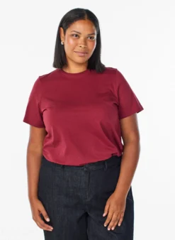 Basic-T-Shirt aus Baumwolle mit Rundhalsausschnitt