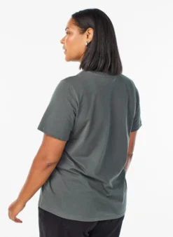 Basic-T-Shirt aus Baumwolle mit Rundhalsausschnitt