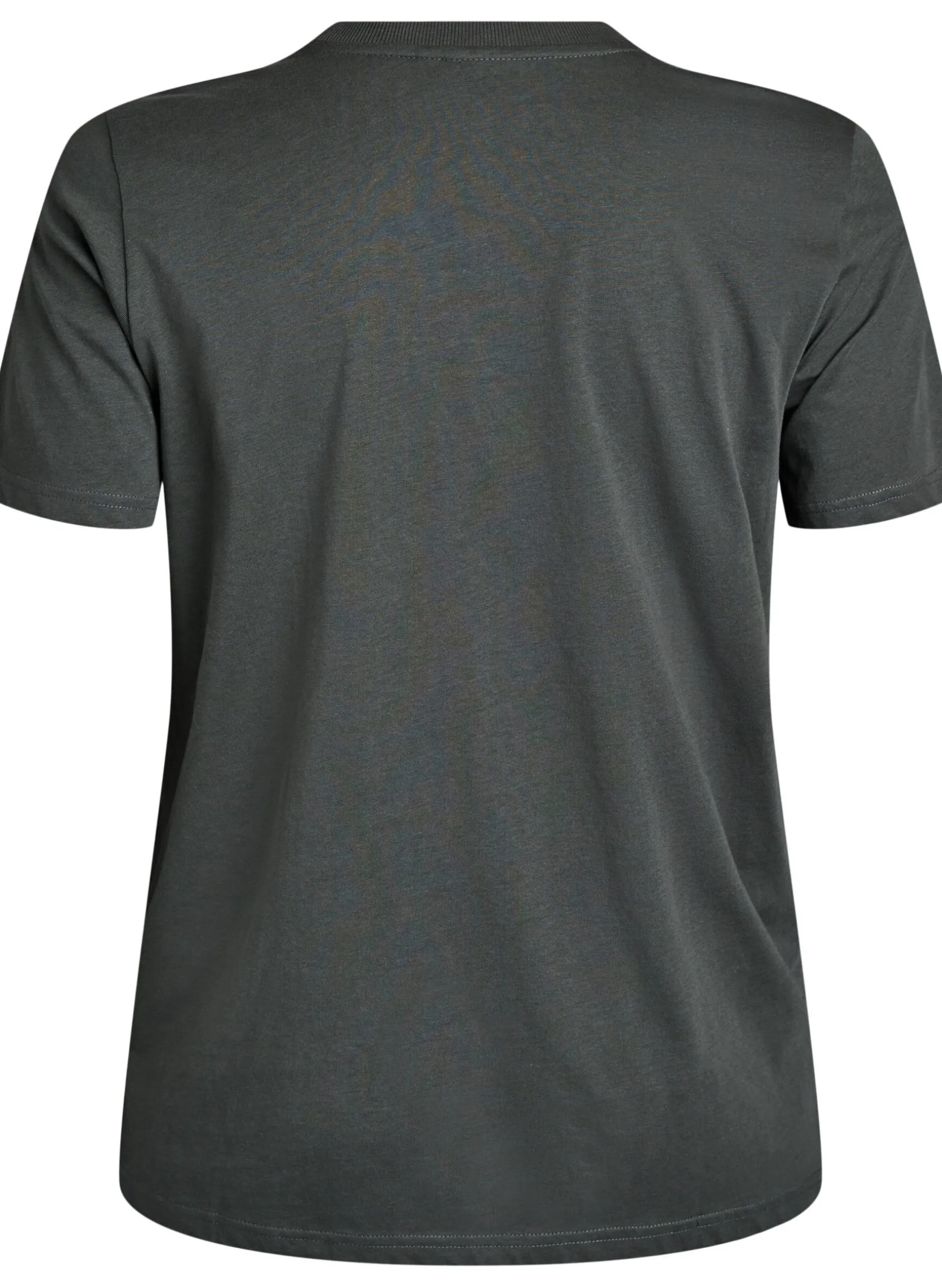 Basic-T-Shirt aus Baumwolle mit Rundhalsausschnitt