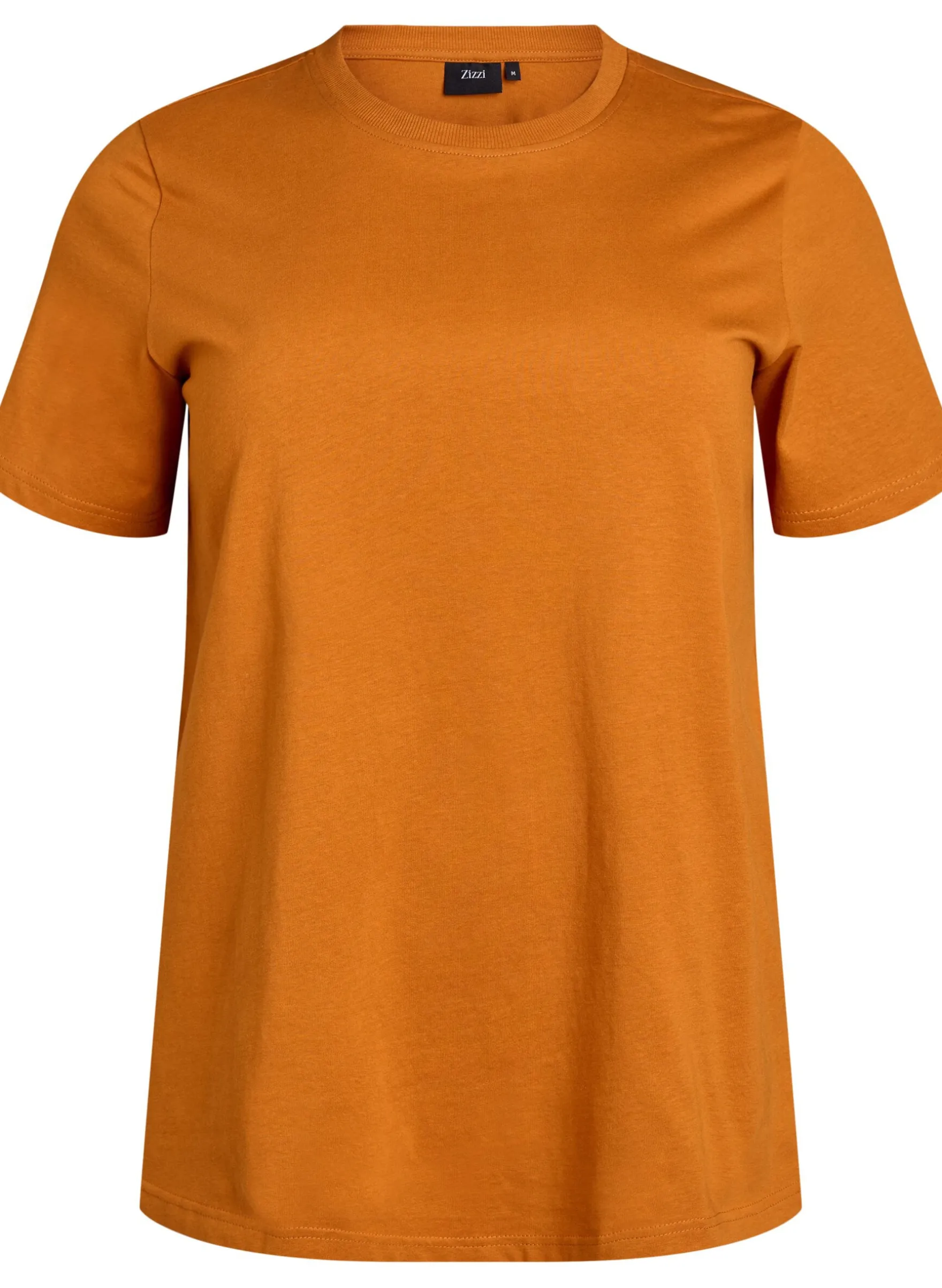 Basic-T-Shirt aus Baumwolle mit Rundhalsausschnitt