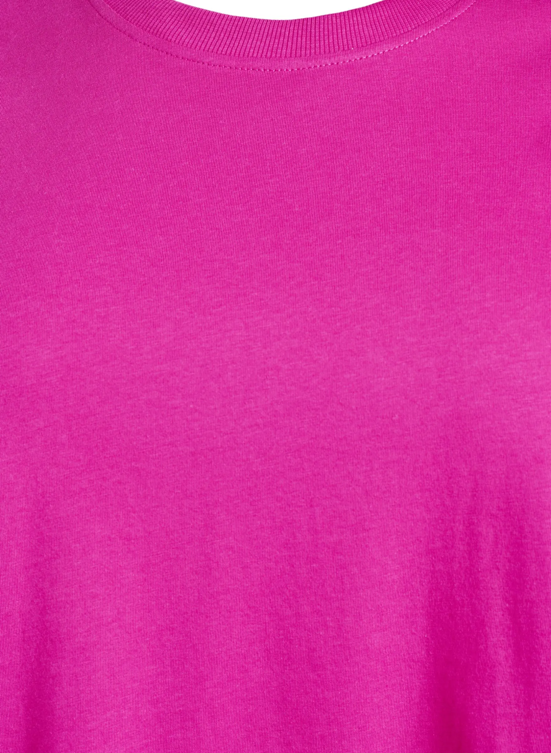 Basic-T-Shirt aus Baumwolle mit Rundhalsausschnitt