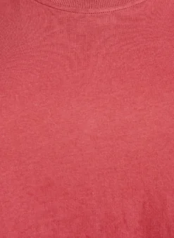 Basic-T-Shirt aus Baumwolle mit Rundhalsausschnitt