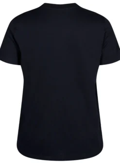 Basic-T-Shirt aus Baumwolle mit Rundhalsausschnitt