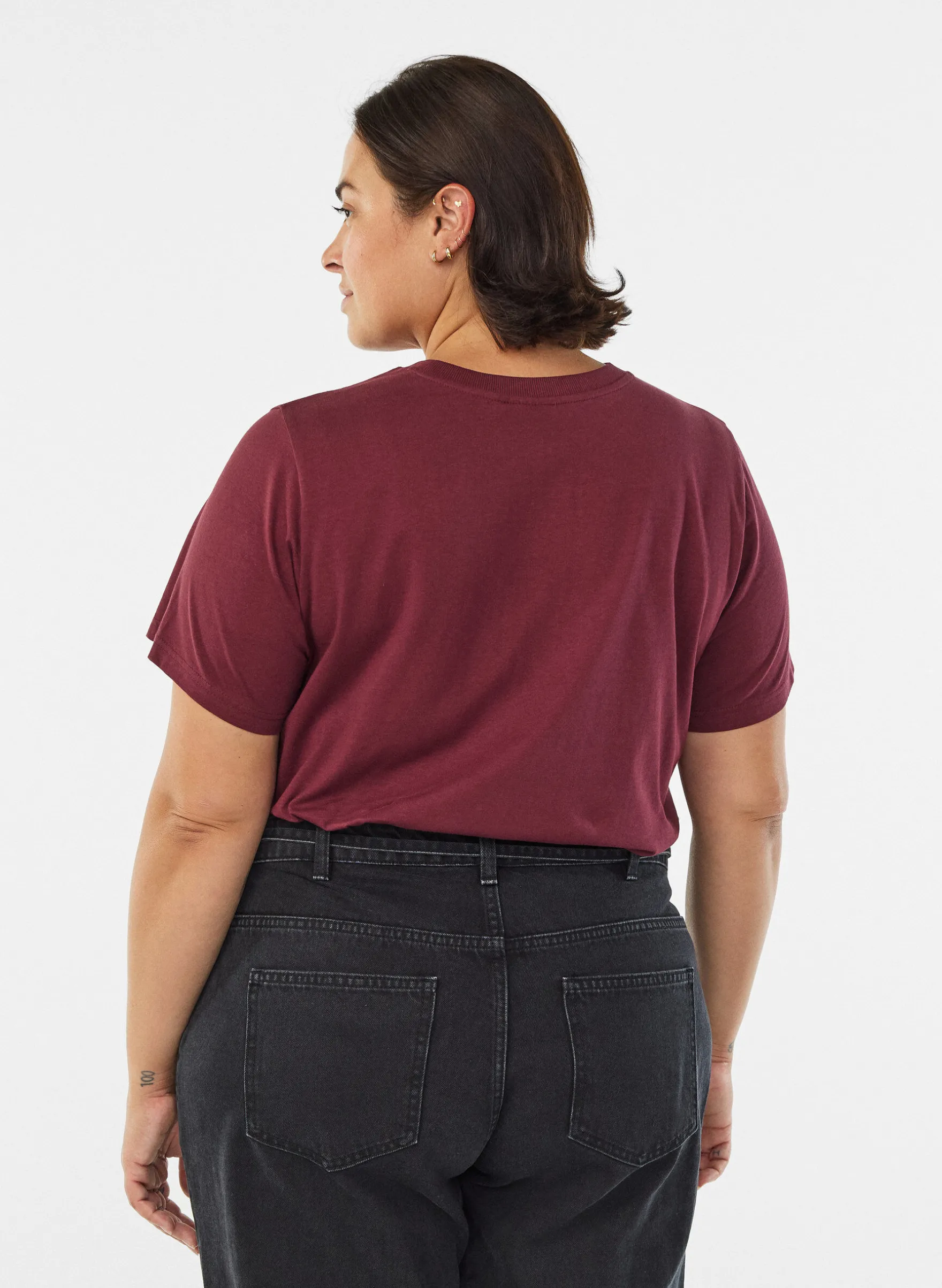 Basic-T-Shirt aus Baumwolle mit Rundhalsausschnitt.