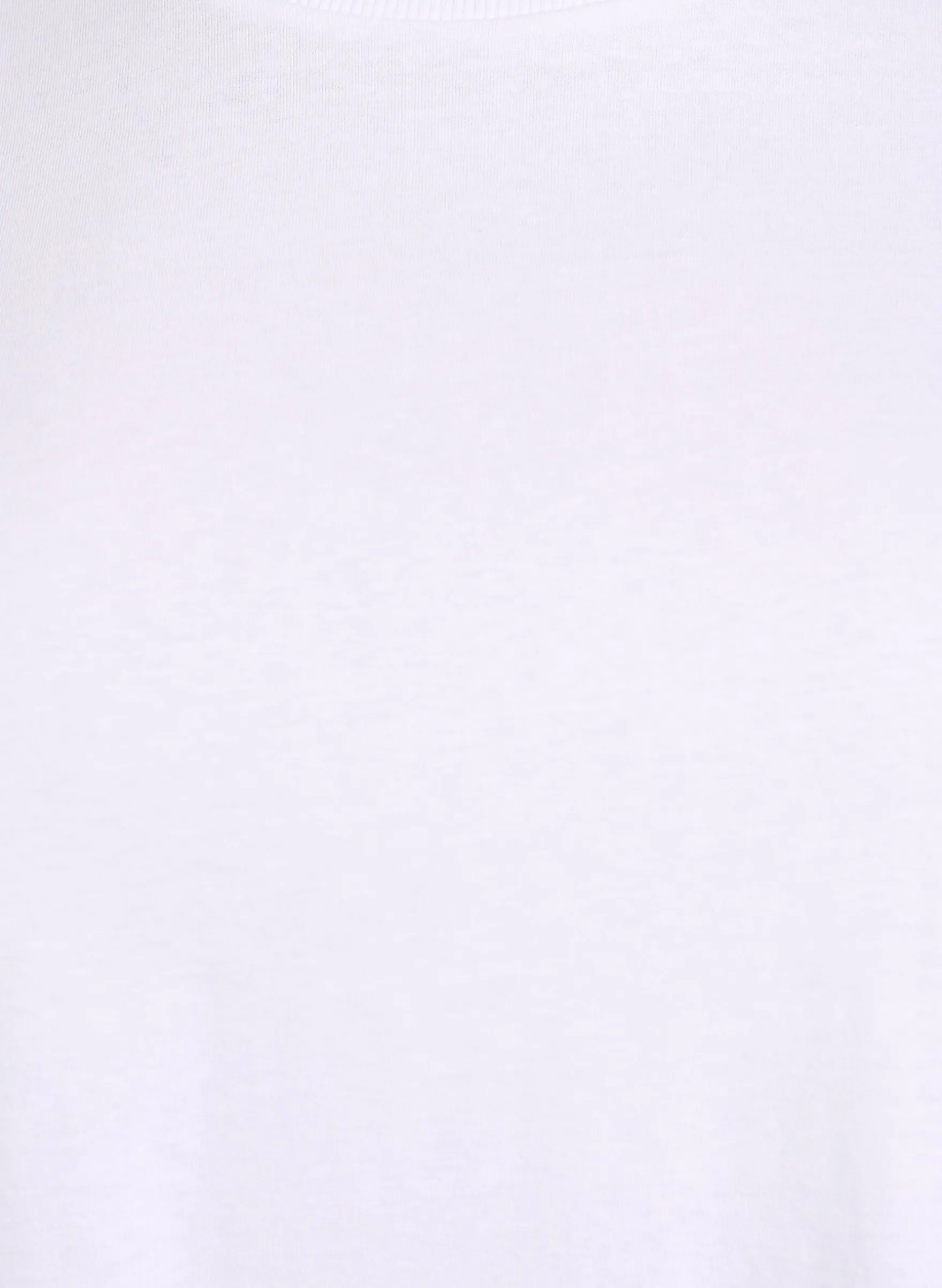 Basic-T-Shirt aus Baumwolle mit Schulterpolstern