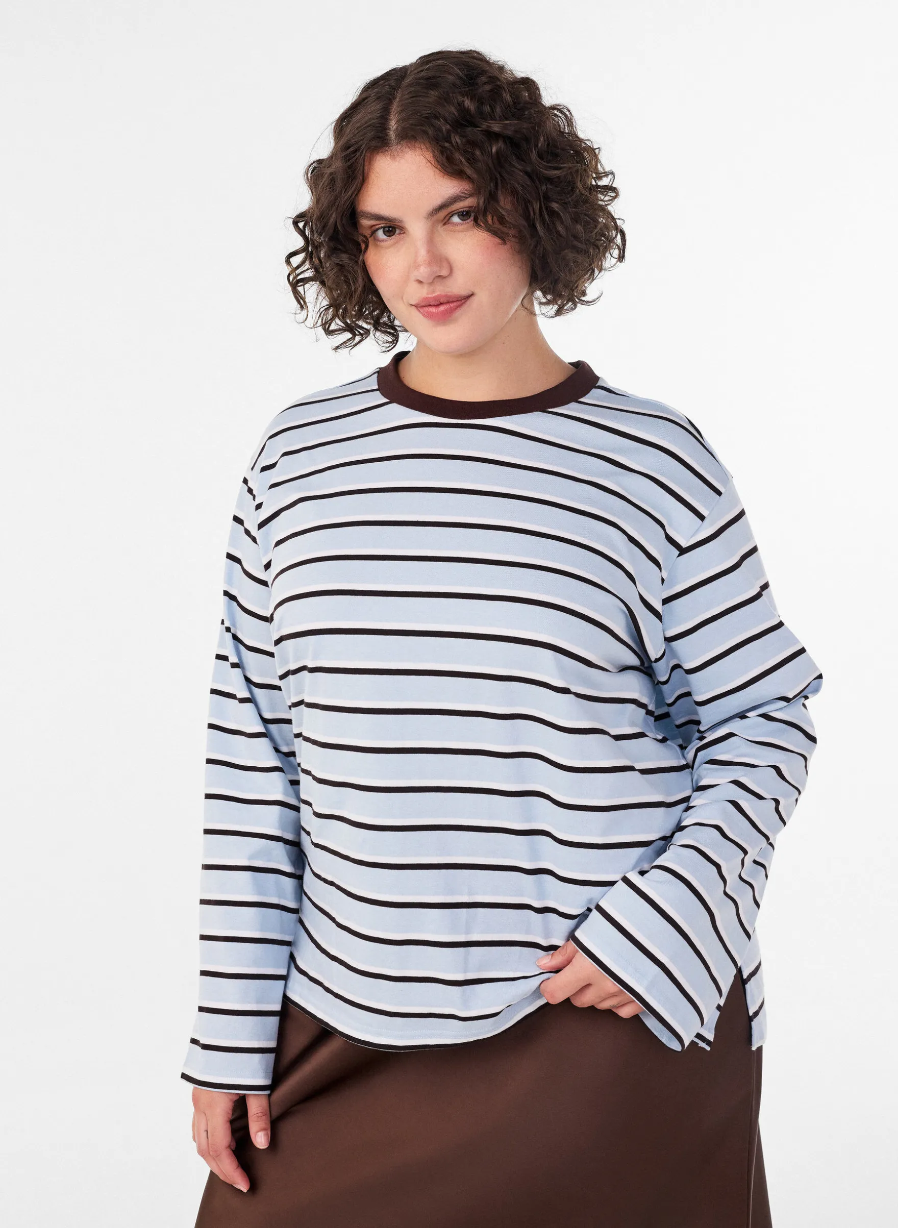 Basic T-Shirt mit langen Ärmeln