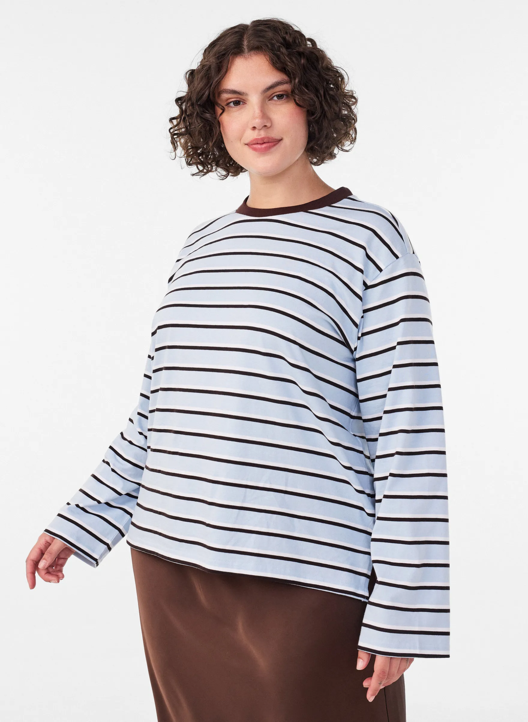 Basic T-Shirt mit langen Ärmeln
