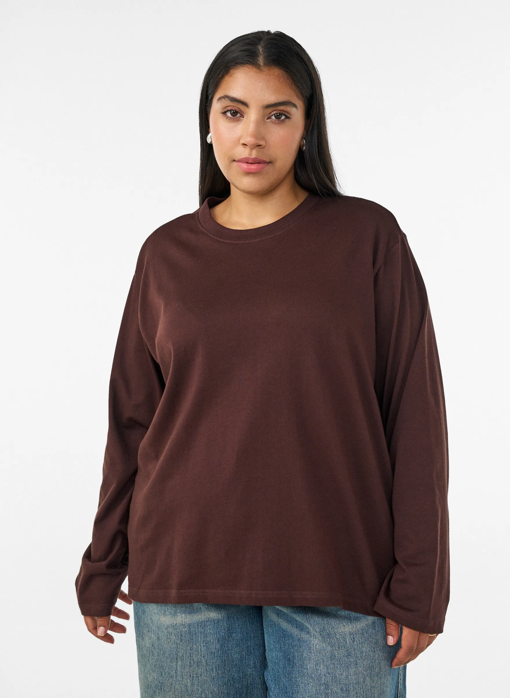 Basic T-Shirt mit langen Ärmeln