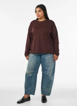 Basic T-Shirt mit langen Ärmeln