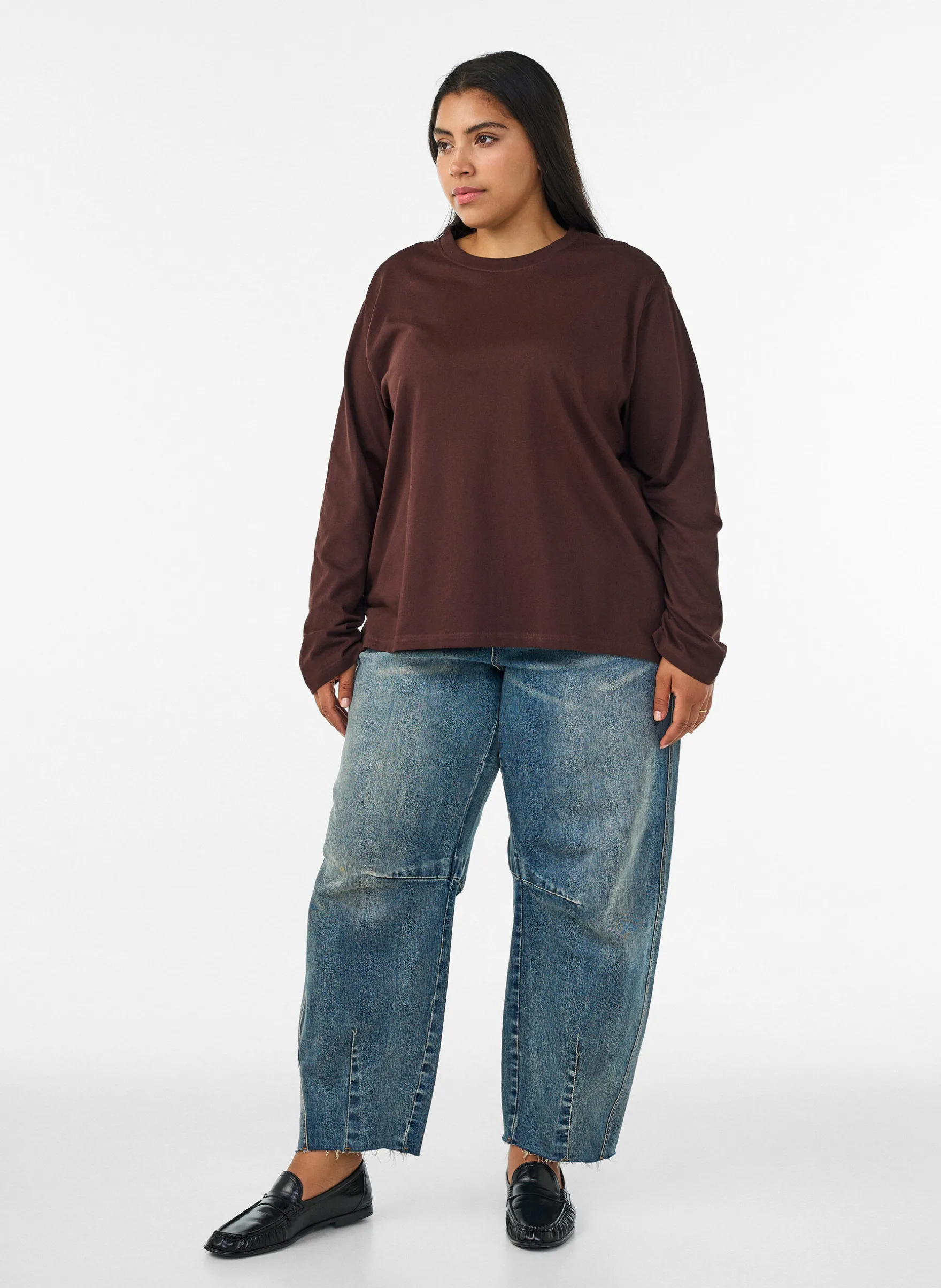 Basic T-Shirt mit langen Ärmeln