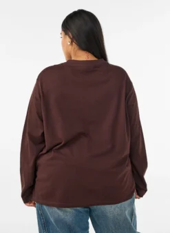 Basic T-Shirt mit langen Ärmeln