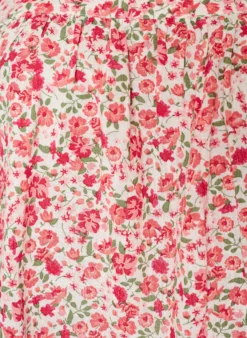 Baumwollbluse mit eckigem Ausschnitt