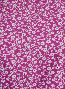 Baumwoll-Bluse mit Print und kurzen Ärmeln