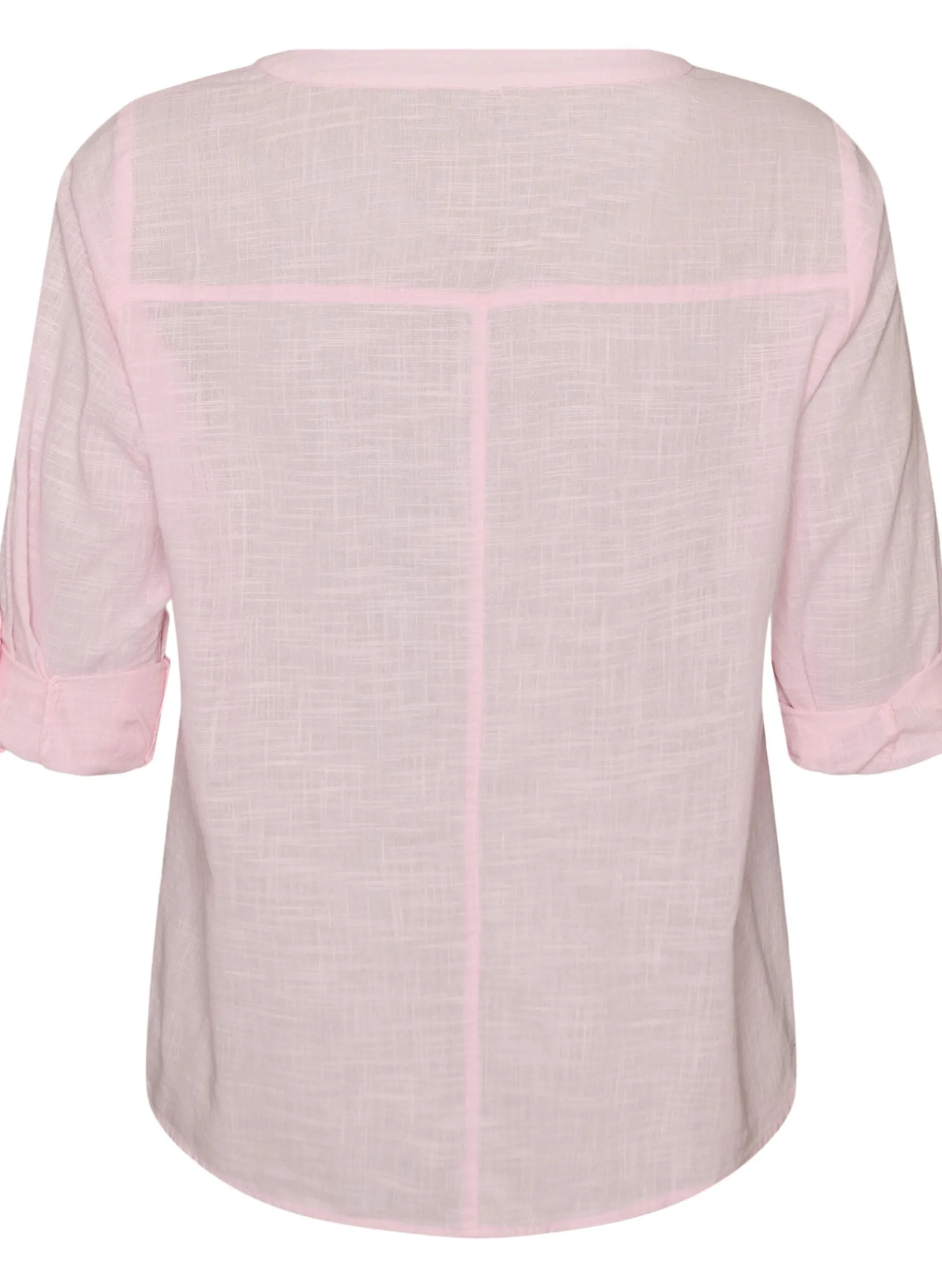 Baumwollbluse mit V-Ausschnitt