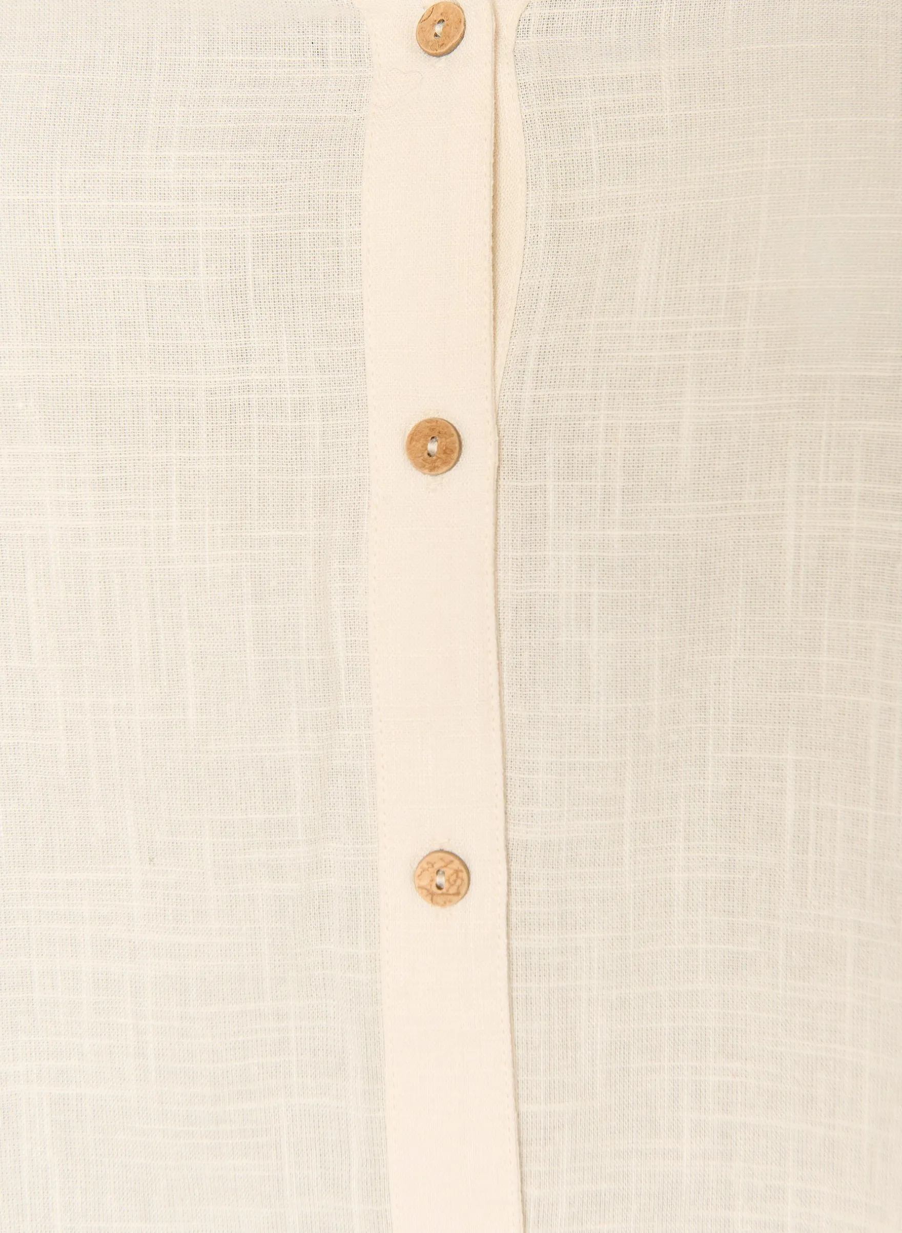 Baumwollbluse mit V-Ausschnitt