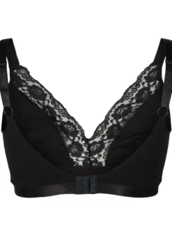 Baumwoll-Bralette mit Spitze
