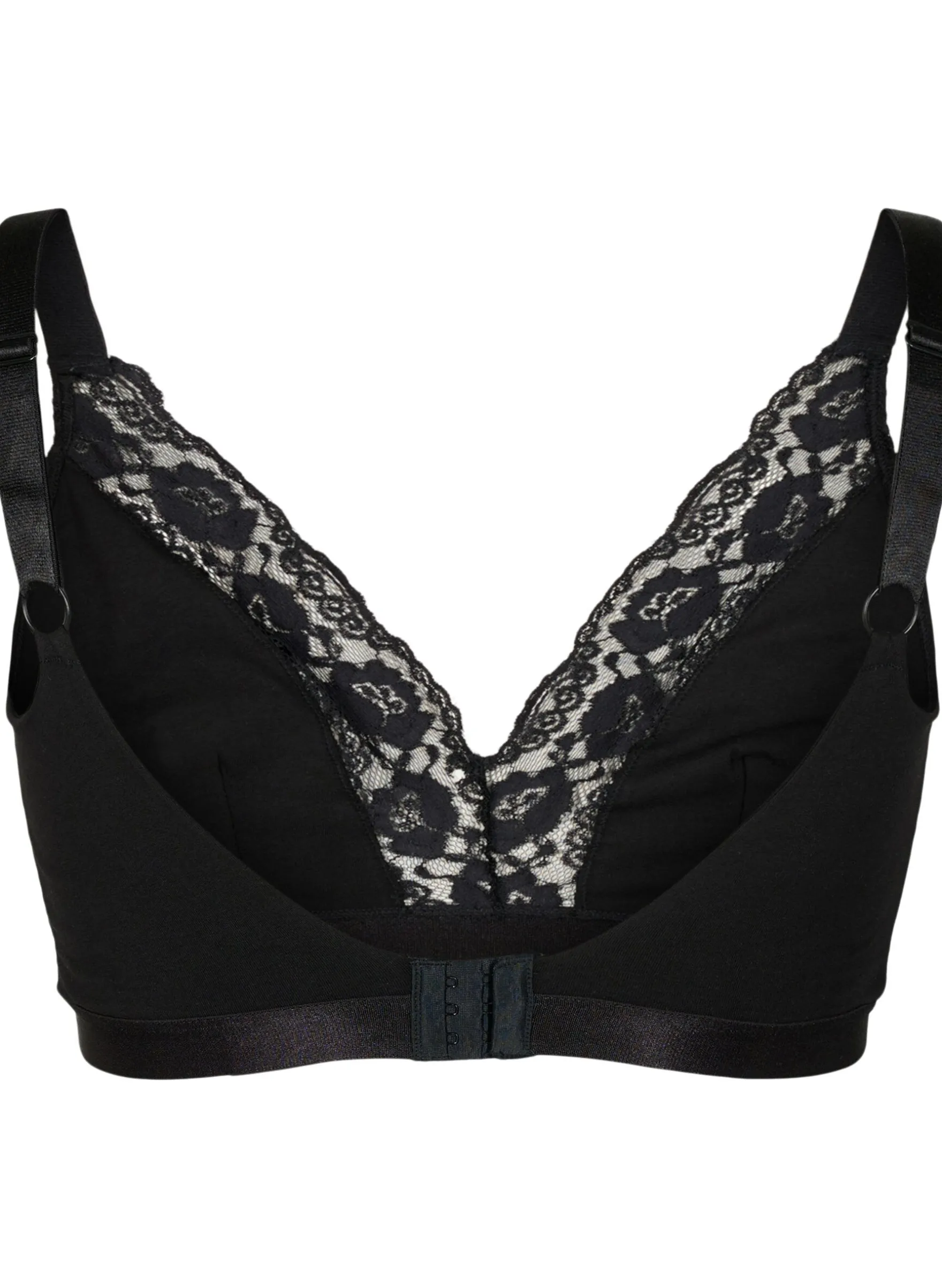 Baumwoll-Bralette mit Spitze