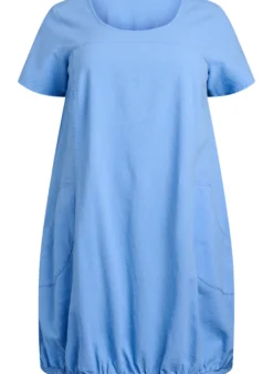Baumwollkleid mit kurzen Ärmeln