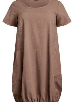 Baumwollkleid mit kurzen Ärmeln
